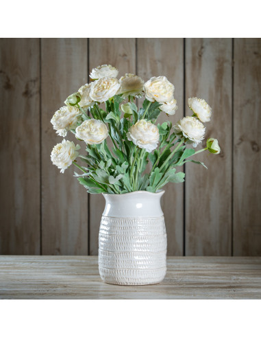 Buy Hill Interiors 23392 The Natural Garden Collection White Ranunculus online in UK with fast delivery from FastDaddy UK, your