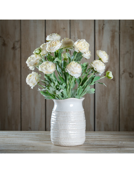 Buy Hill Interiors 23392 The Natural Garden Collection White Ranunculus online in UK with fast delivery from FastDaddy UK, your