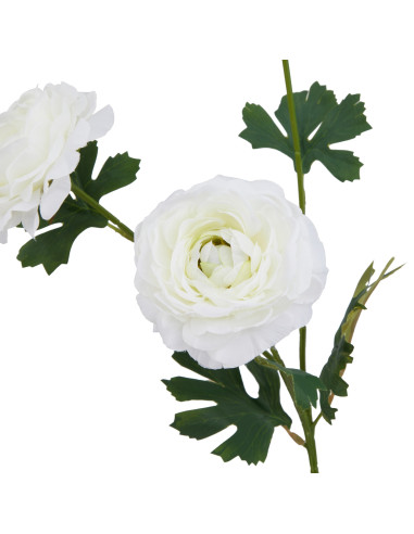 High-quality metal and wood construction of Hill Interiors SKU 23392 The Natural Garden Collection White Ranunculus, detailed v