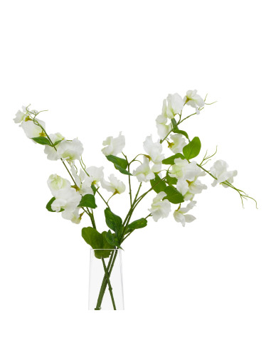 Affordable industrial style furniture Hill Interiors The Natural Garden Collection White Sweetpea Stem 23419 for modern home de