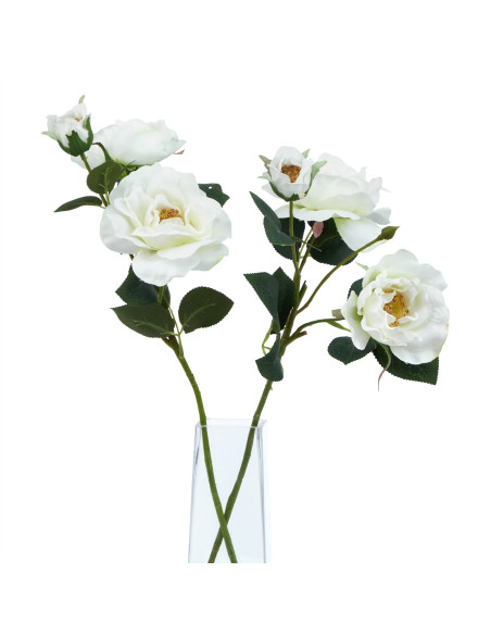 Full dimensions and specifications of Hill Interiors The Natural Garden Collection White Tea Rose 23398: Height 60.00cm, Width