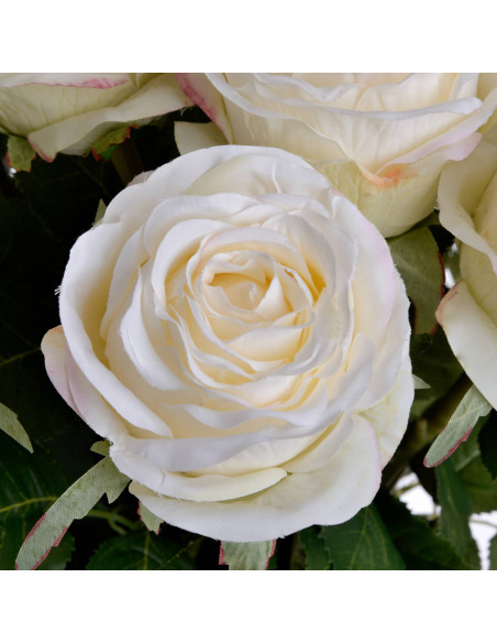 Full dimensions and specifications of Hill Interiors Traditional White Rose 18963: Height 71.00cm, Width 9.00cm, perfect for yo