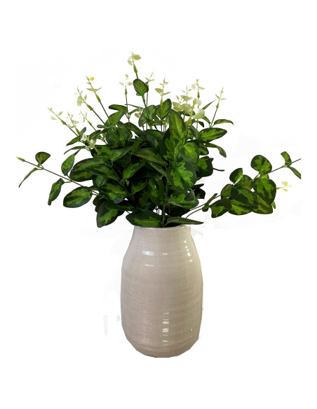 Affordable industrial style furniture Hill Interiors Variegated Leaf Spray 23788 for modern home decor, free shipping options a