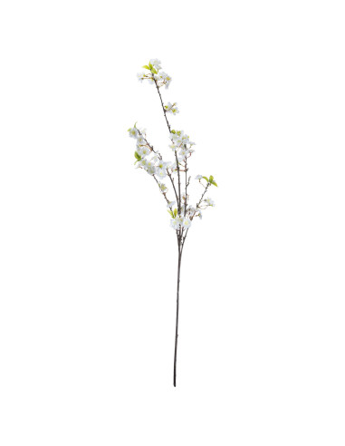 High-quality metal and wood construction of Hill Interiors SKU 20137 White Cherry Blossom Spray, detailed view for UK customers