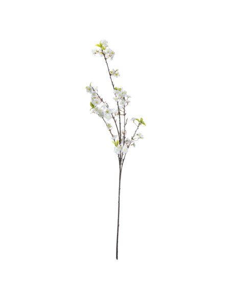 High-quality metal and wood construction of Hill Interiors SKU 20137 White Cherry Blossom Spray, detailed view for UK customers