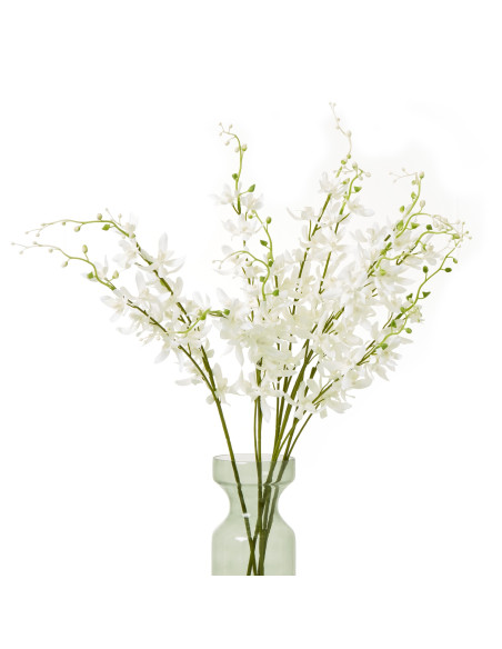 Affordable industrial style furniture Hill Interiors White Cymbidium Spray 23870 for modern home decor, free shipping options a