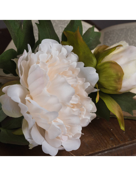 Affordable industrial style furniture Hill Interiors White Fashion Peony 19034 for modern home decor, free shipping options and