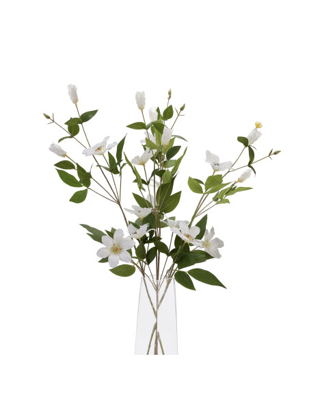 Full dimensions and specifications of Hill Interiors White Florida Clematis 22630: Height 77.00cm, Width 25.00cm, perfect for y
