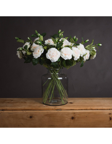 Hill Interiors White Garden Rose Spray 18948 - Authentic Hill Interiors furniture directly from FastDaddy UK. Exclusive collect