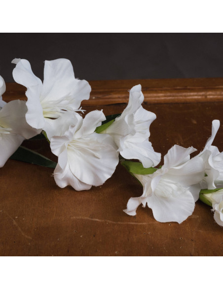 Affordable industrial style furniture Hill Interiors White Gladioli 18965 for modern home decor, free shipping options and secu