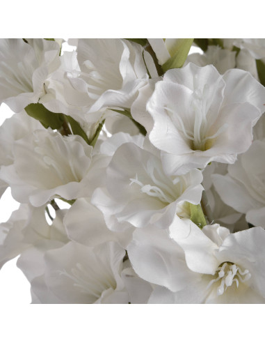 Full dimensions and specifications of Hill Interiors White Gladioli 18965: Height 108.00cm, Width 11.00cm, perfect for your liv