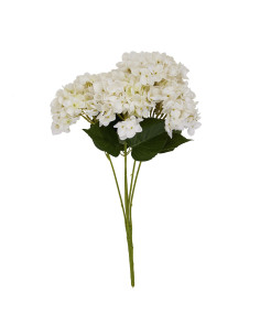 High-quality metal and wood construction of Hill Interiors SKU 22621 White Hydrangea Bunch, detailed view for UK customers.