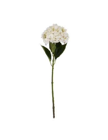 High-quality metal and wood construction of Hill Interiors SKU 22632 White Hydrangea Stem, detailed view for UK customers.