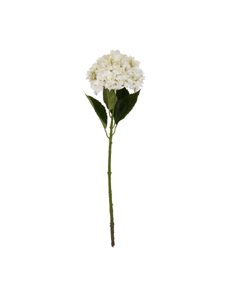 High-quality metal and wood construction of Hill Interiors SKU 22632 White Hydrangea Stem, detailed view for UK customers.