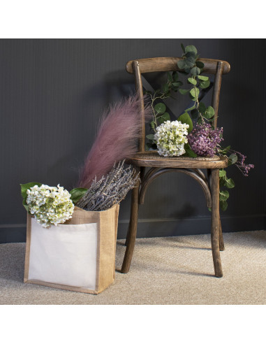 Full dimensions and specifications of Hill Interiors White Lace Cap Hydrangea 20136: Height 48.00cm, Width 25.00cm, perfect for