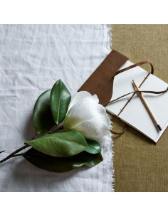 High-quality metal and wood construction of Hill Interiors SKU 22640 White Magnolia Stem, detailed view for UK customers. 2