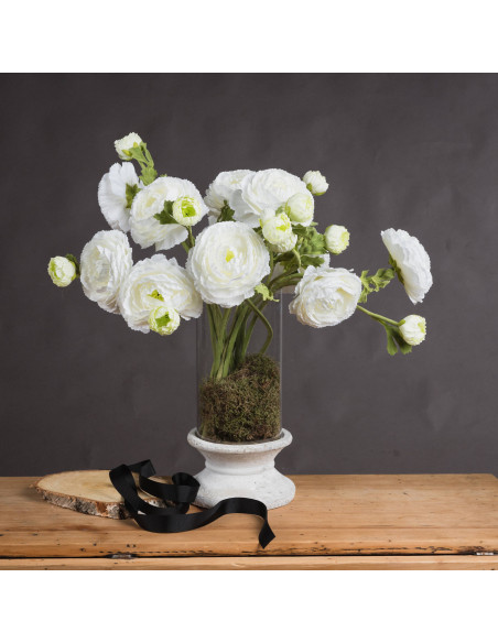 Hill Interiors White Ranunculus Spray 18941 - Authentic Hill Interiors furniture directly from FastDaddy UK. Exclusive collecti