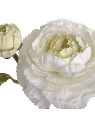 Full dimensions and specifications of Hill Interiors White Ranunculus Spray 18941: Height 45.00cm, Width 15.00cm, perfect for y