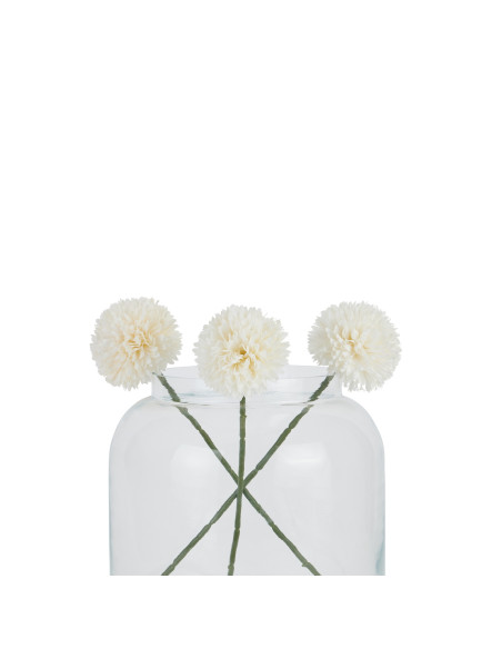 High-quality metal and wood construction of Hill Interiors SKU 22716 White Short Chrysanthemum, detailed view for UK customers.