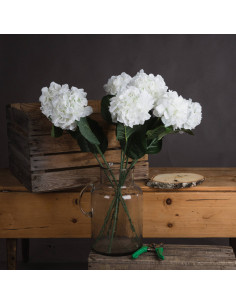 Full dimensions and specifications of Hill Interiors White Small Head Hydrangea 18928: Height 71.00cm, Width 15.00cm, perfect f 2