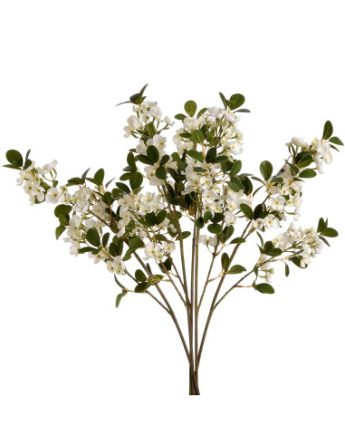 High-quality metal and wood construction of Hill Interiors SKU 19016 White Spring Mock Orange Flower, detailed view for UK cust