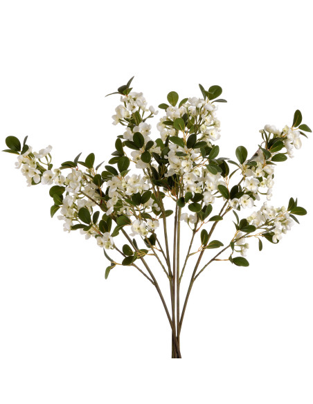 High-quality metal and wood construction of Hill Interiors SKU 19016 White Spring Mock Orange Flower, detailed view for UK cust