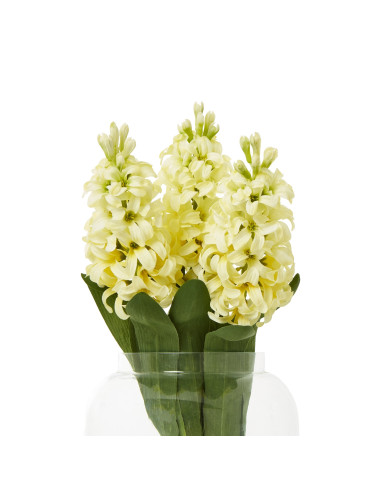 Affordable industrial style furniture Hill Interiors Yellow Hyacinth Stem 23878 for modern home decor, free shipping options an