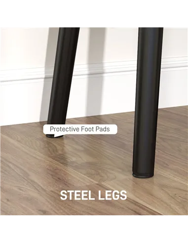 HOMCOM End of Bed Bench, Corduroy Bedroom Bench with Thick Padding and Steel Legs, Tufted Window Seat for Entryway, Living Room,