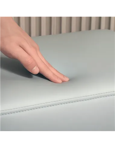 HOMCOM PU Leather Footstool with 4 Plastic Legs, Grey