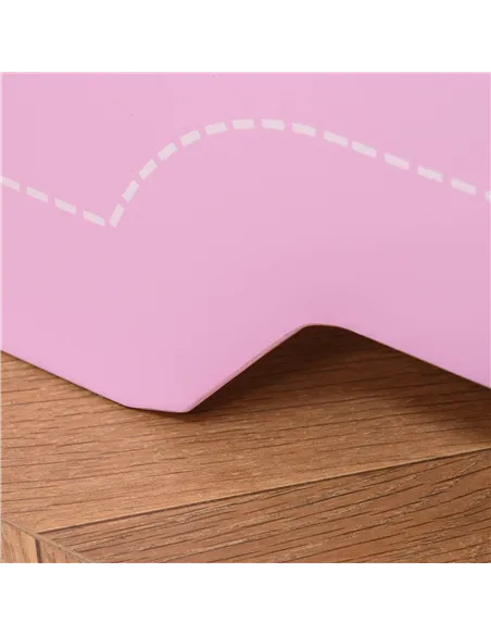 HOMCOM Kids Bed Princess Castle Theme w/ Side Rails Slats Home Furniture for 3 - 6 Yrs Pink 143 x 73 x 60 cm