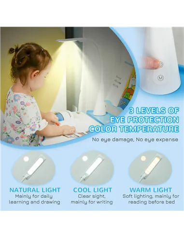 HOMCOM Kids Study Desk and Chair Set w/ Adjustable Height, Storage, Drawer, Blue