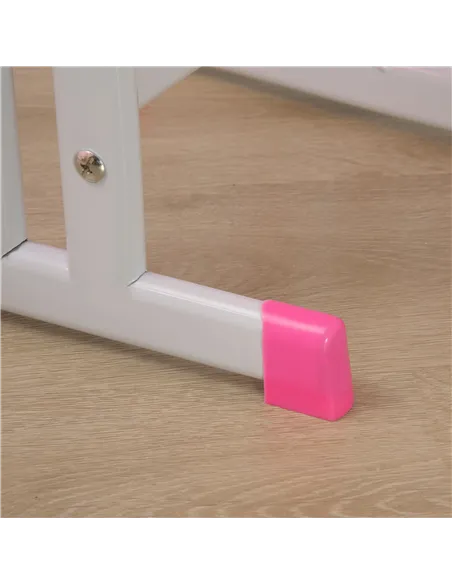 HOMCOM Kids Adjustable Desk and Chair Set, Book Stand, Pen Slot - Pink