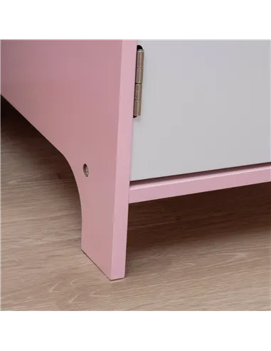 HOMCOM Kids Desk And Chair Set 2 PCs Childrens Table And Chair Set Multi Use Toddler Furniture with Whiteboard, Storage - Pink