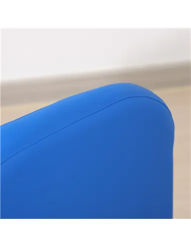 HOMCOM 2 In 1 Toddler Sofa Chair,  48 x 44 x 41 cm, for Game Relax Playroom, Blue