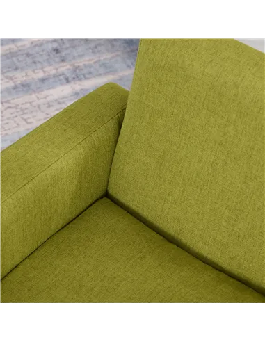 HOMCOM Children Armchair Mini Sofa Wood Frame Anti-Slip Legs High Back