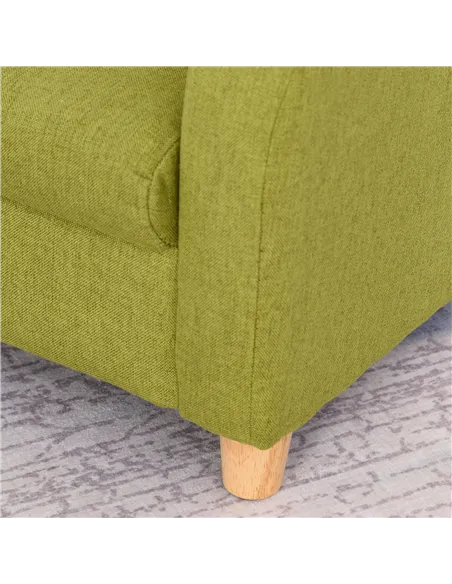 HOMCOM Children Armchair Mini Sofa Wood Frame Anti-Slip Legs High Back