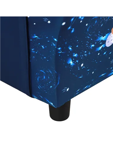 HOMCOM Child Armchair Kids Mini Sofa Chair with Armrest, 59.5 x 43 x 46.5cm, Blue