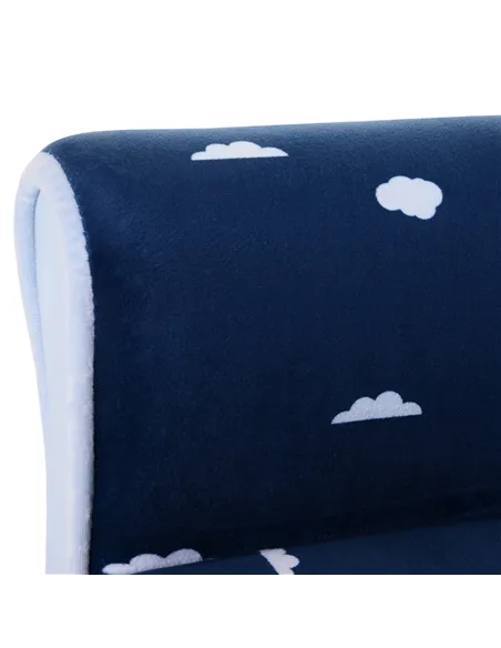HOMCOM Children Chair Armchair Single Sofa, 50 x 39 x 44cm, for 18M+, Blue