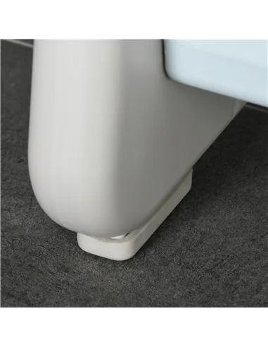 HOMCOM Kids Toddler Step Stool Ladder Kitchen Helper for Toilet Potty Training Bathroom Sink Bedroom Blue and Grey