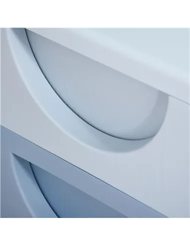 HOMCOM Kids Storage Units with 3 Drawers 3 Tier Chest Vertical Dresser Tower Toy Organiser for Nursery Playroom Kindergarten Blu