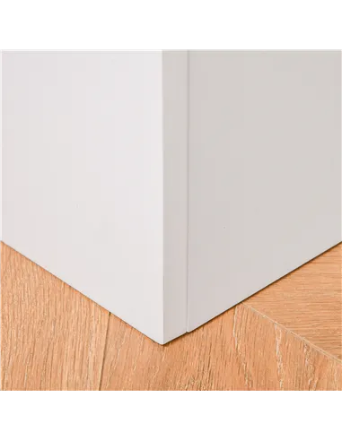 HOMCOM Wooden Kids Toy Box Children Storage Chest Organiser Book Slot Safety Hinge Playroom Furniture White