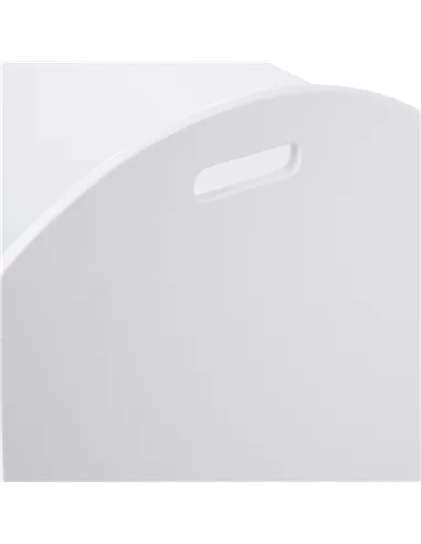 HOMCOM Kids Wooden Toy Box Organizer Children's Toy Storage with Lid Safety Hinge Side Handle Playroom Furniture White