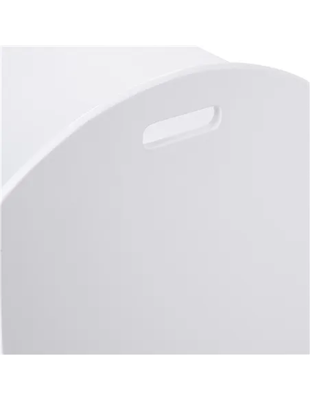HOMCOM Kids Wooden Toy Box Organizer Children's Toy Storage with Lid Safety Hinge Side Handle Playroom Furniture White