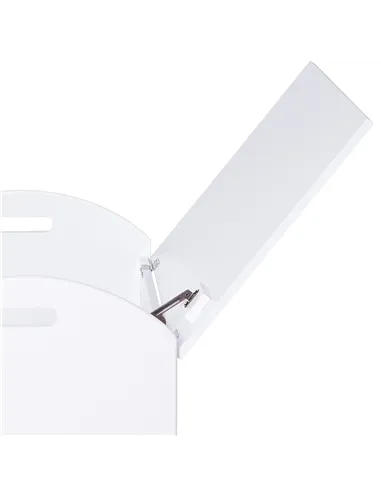 HOMCOM Kids Wooden Toy Box Organizer Children's Toy Storage with Lid Safety Hinge Side Handle Playroom Furniture White