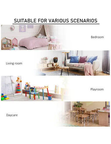 HOMCOM Kids Bookcase, 3 Tier Toy Organiser Storage Unit BookShelf with 3 Non-woven Fabric Drawers, Anti-tip Device, for Bedroom,