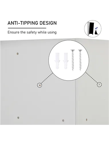 HOMCOM Kids Bookcase, 3 Tier Toy Organiser Storage Unit BookShelf with 3 Non-woven Fabric Drawers, Anti-tip Device, for Bedroom,