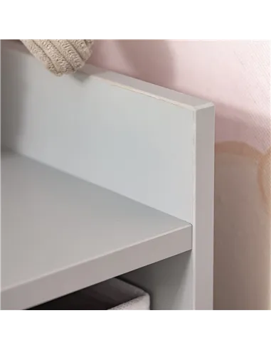 HOMCOM Kids Bookcase, 3 Tier Toy Organiser Storage Unit BookShelf with 3 Non-woven Fabric Drawers, Anti-tip Device, for Bedroom,