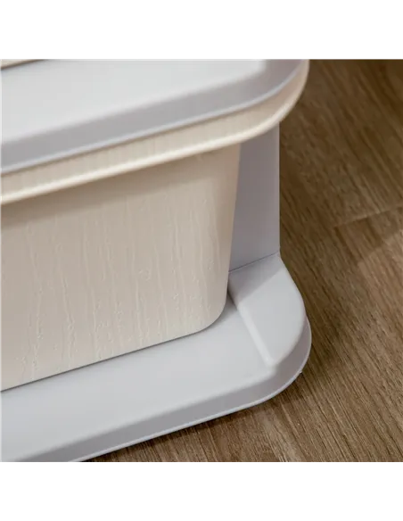 HOMCOM Three-Tier Kids Storage Boxes, with Three Drawers - White