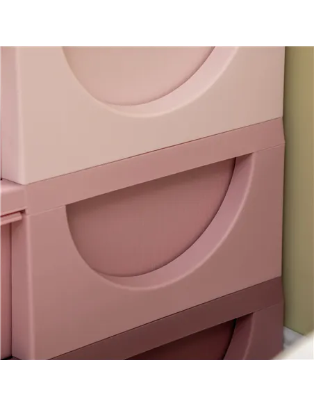 HOMCOM Kids Storage Unit, with Six Drawers - Pink