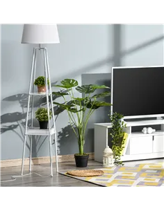 HOMCOM Decorative Artificial Monstera Plants in Pot Fake Plants for Home Indoor Decor, 85cm 2